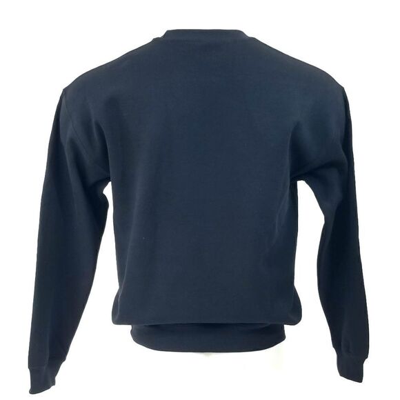 DENVER BRONCOS Double Script Retro Logo BLACK Pullover Crewneck Sweatshirt y2k - Picture 4 of 5